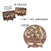 Marcos de Fotos de Árbol Genealógico de Madera Europeos y Americanos Hechos a Medida Transfronterizos, Decoración del Hogar con Sentido de Ceremonia, Artesanías de Madera, Adornos Decorativos de Mesa