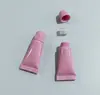 Color macarrón tubo suave botella rellenable tamaño de viaje portátil muestra de crema de manos loción botella vacía tipo prensa colorida