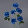 Seis Cabeças 8cm Rosa Salão de Casamento Corredor Arranjo de Flores Decoração Flor de Seda Casa Hotel Conjunto Flor Artificial Fabricante Atacado