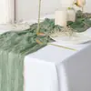 Caminho de Mesa Amazon Voile Bali Estilo Boêmio Decoração de Mesa para Festa de Aniversário Toalha de Mesa Plissada Torcida Atacado
