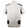 Ropa de trabajo de manga corta refrescante de verano con ventilador refrigeración exterior para hombre y mujer combinación de colores refrigeración reparación de máquinas ropa de aire acondicionado