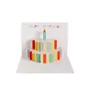 Tallado en papel hecho a mano creativo enviar mensaje de bendición tarjeta Tanabata Festival cumpleaños música pastel estéreo tarjeta de felicitación venta al por mayor regalo