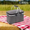 Amazon Transfronterizo Cesta de Picnic Aislada para Exteriores Plegable Portátil de Mano Tela Oxford Gruesa Bolsa de Hielo Engrosada Venta Caliente Transfronteriza