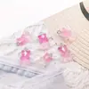 Acrílico 12*19mm Agujero Vertical Transparente Oso DIY Pulsera Collar Pendiente Llavero Colgante Accesorios de Joyería