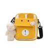 Comércio Exterior 2022 Primavera Novo Tendência Fofo Urso Lona Feminino Estilo Coreano estilo ins Bolsa Transversal de Ombro
