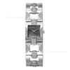 Novo conjunto de liga retrô, elegante relógio de pulso feminino, moldura quadrada, cravejado de diamantes, relógio feminino com pulseira de aço