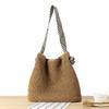 Dropshipping Estilo Coreano Estilo Navy Versátil Bolsa Tejida de Cuerda de Papel Correa de Hombro Anudada Vacaciones Nicho Bolso de Hombro Bolso de Playa