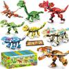 Zhegao 0209 Set de Rompecabezas Modelo Mecha de Dinosaurio Ensamblaje Partículas Pequeñas Juguete para Niños Bloques de Construcción Juguete Pequeño Regalo