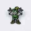 Broches Metálicos de la Serie de Billetes de Dibujos Animados, Insignias de Personalidad para Ropa y Sombreros, Insignias Decorativas de Esmalte con Diseño de Nicho