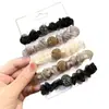 Goma para el pelo de organza, Goma para el pelo de moda para peinar el cabello, Cuerda para el pelo de nuevo estilo, Goma para el pelo elegante con pedrería, Anillo para el pelo de malla plisada, Accesorio para el cabello
