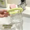 Cesta de almacenamiento de ventosa de tulipán para uso doméstico, cesta de almacenamiento de artículos de tocador de baño montada en la pared con gancho, estante de almacenamiento para tocador