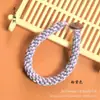 Llavero de Cordón con Nudo de Maíz Tejido a Mano Anillo de Colgar para Bolsas de Coche Hebilla Accesorios de Joyería Semi-Terminados Manualidades