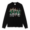 Camiseta Americana Vintage Celta Transfronteriza con Estampado de los Boston Celtics Sudadera Pesada de Cuello Redondo