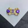 Pulseira de Cristal Feita à Mão com Zircônia em Forma de Laço Acessórios para Joias DIY Diamante Contas de Alta Retenção de Cor
