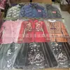 1º de Outubro Roupas para Clima Frio: Roupa de papel para clima frio com algodão, conjunto de roupas de papel, saia estilo chinês, jaqueta acolchoada, roupa unissex para visitar túmulos