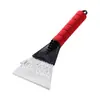 Pá de neve para carro com cabo curto, raspador de gelo para vidros de carro, ferramenta de remoção de neve, acessórios de inverno para carro, pá de neve para dentro do carro