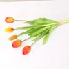 Tulipanes Artificiales Hidratantes de Tacto Realista, Flores Falsas de Alta Gama, Arreglos Florales de Mesa, Accesorios para Fotografía de Sala de Estar, Ramos Artificiales
