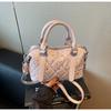Transfronterizo 2025 Verano Nuevo Estilo Pequeño Fragante Rombo Moda Bolso de Viaje Cruzado Cubo de Alta Apariencia para Mujer