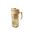 Copo de Separação de Chá de Grande Capacidade com Alça, Copo para Cold Brew de Verão, Copo com Canudo para Bebidas de Suco, Copo de Água Doméstico, Xícara de Chá de Flor