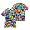 Camiseta de Manga Corta Impresa 3D de Producto Nuevo Ropa para Adultos y Niños para Verano