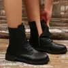 Outono 2026 Novo Tamanho Grande Botas Casuais Confortáveis para Mulheres Estilo Europeu e Americano Fashion Botas para Exterior Tamanho Único