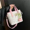 Bolsas de Luxo Casual de Nicho para Mulheres Moda Versátil Bolsa Transversal Fresca Simples Textura Leve Zíper Bolsa de Mão
