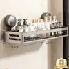 Estante de Almacenamiento para Baño con Ventosa Baño Sin Perforaciones Lavabo Montado en la Pared Montado en la Pared Baño Inodoro Estante de Almacenamiento