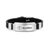 Pulsera transfronteriza de acero inoxidable pulsera abierta de acero de titanio pulsera brillante en forma de C tamaño de grabado pulsera que no se desvanece