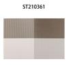 Individual casual con combinación de colores, mantel de mesa aislante de PVC estilo europeo, mantel para plato y vajilla sin lavar 2*1 antideslizante