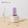 Árbol de Navidad Glaseado de Zibo Planta en Maceta Oficina Decoración Creativa de Escritorio Regalo de Navidad Artesanía de Vidrio Venta al por Mayor