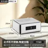 Fogão de Buffet em Aço Inoxidável, Fogão Elétrico para Pratos Quentes de Cantina, Panela Térmica Transparente com Tampa Articulada, Fogão de Aquecimento para Café da Manhã de Hotel