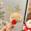 Tocado navideño Cuerno de alce horquilla para el cabello horquilla para el cabello adulto Accesorios para el cabello con clip de joyería para accesorios de fiesta de festival Mori