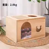Cama multicamadas para gatos em madeira maciça, casa para gatos em madeira maciça, cama para cachorro, cama grande de luxo para gatos, casinha pequena para cachorros Teddy