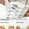 Nuevos Cordones Elásticos Sin Atar Cordones de Zapato Semicírculo Para Zapatillas de Niños y Adultos Cordón de Zapato Rápido Perezoso Candado Metálico Cordones Cuerdas de Zapato