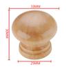 Tirador de puerta de armario de loto de madera, redondo, de madera maciza, con un solo orificio, esférico, con forma de hongo, tirador pequeño para muebles de madera maciza.