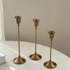 Candelabros de Hierro Retro Nostálgicos Estilo Europeo Adornos Banquete de Cumpleaños Mesa de Boda Cena Romántica a la Luz de las Velas Accesorios para Sesión de Fotos