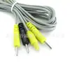 Conector Fêmea Bmw Personalizado de 4 Pinos para Pino de Eletrodo 2.0 Um para Três Moldado Fio SR Fisioterapia Amarelo + Preto