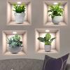 Planta en maceta pintura decorativa fondo pared pegatinas JS-N1076 transfronterizo ortografía mucho sala de estar pintura decorativa pegatinas de pared al por mayor