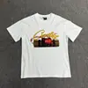 Camiseta Corteiz Série Alcatraz Manga Curta Logo Letra Estampada Gola Redonda Manga Curta