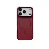 Aplicable a iPhone 18 Pro Max Funda de Teléfono con Textura de Lichi Magnética Delgada Ligera Apple 17 Cubierta Protectora Anticaídas Transfronteriza