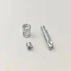 Conector de móveis para armário de casa de quatro lados martelo de ferro parafuso porca parafuso tubo pequeno placa peças de hardware três em um