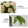 Ramo Popular Transfronterizo de Flores Artificiales de Peonía de Cuatro Cabezas para Decoración del Hogar, Ramo de Flores Artificiales de Alta Gama para Decoración de Espacios de Hotel