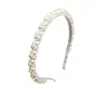 Amazon Transfronterizo Diadema de Perlas de Lujo para Mujer Diadema Delgada con Bordes de Perlas Pasador de Perlas Hecho a Mano Celebridad Accesorios para el Cabello