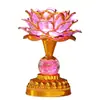 Lámpara Nueva de Loto, Lámpara del Dios de la Riqueza Bodhisattva Buda, Lámpara de Luz Eterna para Uso Doméstico, Lámpara LED de Siete Colores Guanyin Enchufable, Lámpara de Ofrenda para Buda