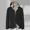 Chaqueta con capucha para hombre de otoño, top de doble cara estilo business casual, nueva ropa para hombre 2026 para el trabajo