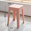 Taburete de Plástico para el Hogar Grueso Adulto Robusto Moderno Simple Comercial Silla de Comedor Taburete Alto Taburete Cuadrado Banco Apilable