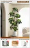 Planta Verde Artificial Spathiphyllum, Planta Verde Falsa de Lujo de Gama Alta para Interior Sala de Estar, Planta en Maceta, Adorno Decorativo Realista para el Piso