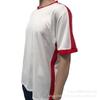 Camiseta de ojo de pájaro de secado rápido producción al por mayor costura bicolor muestras personalizadas cuello redondo absorción de humedad drenaje manga corta exportación
