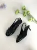 Zapatos de vestir redondos negros estilo francés Chuyuji, zapatos de mujer, colección primavera-verano 2026, con lazo y tacón de aguja, diseño elegante