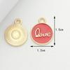 Fabricante de Accesorios de Joyería DIY de Flores en Stock, Accesorios de Colgantes Hechos a Mano en Forma de Corazón, Fabricante de Accesorios de Joyería DIY de Aleación